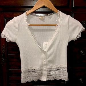 Elegant & Sexy Lace Crop Top